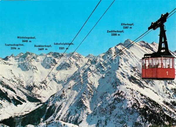 Seilbahn Walmendingerhorn Mittelberg Kleines Wal