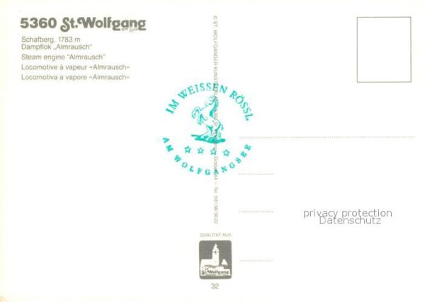 Zahnradbahn Schafberg St. Wolfgang Dampflok Almraus – Bild 2