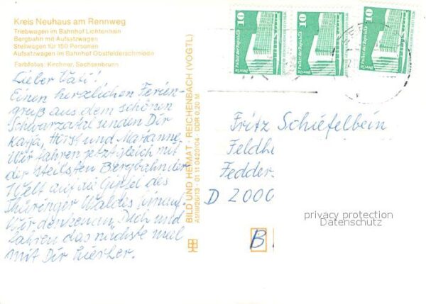Bergbahn Oberweissbach Triebwagen Bahnhof Lichte – Bild 2