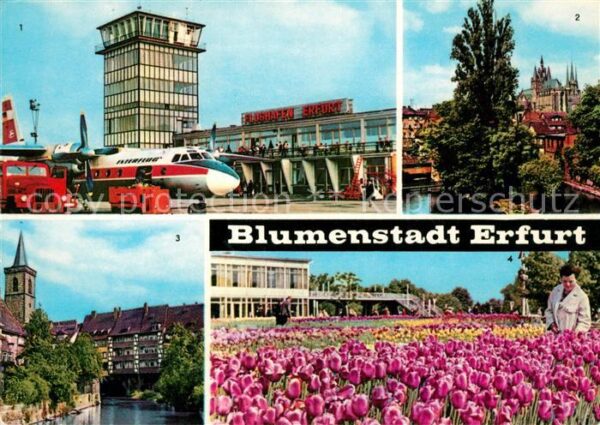 Flugzeuge Zivil Interflug Erfurt Flughafen Dom Kramerbr