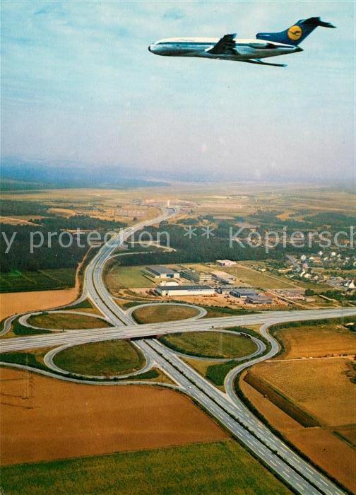 Lufthansa Flughafen Köln Bonn Autobahnkreuz Flieg