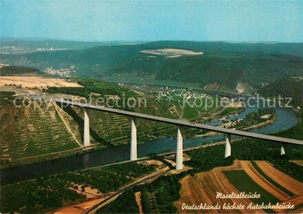 Bruecken Bridges Ponts Moseltalbrücke Campinginsel Winningen