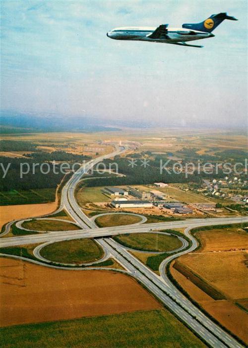 Lufthansa Flughafen Köln Bonn Autobahnkreuz Flieg