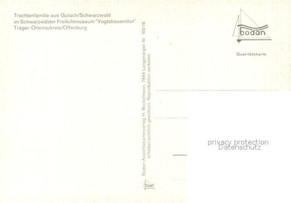 Trachten Schwarzwald Trachtenfamilie Gutach Freilichtmuseum – Bild 2