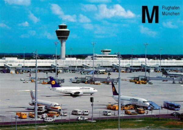 Flughafen Airport Aeroporto München Terminal Tower Lufthansa