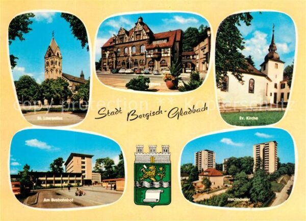 Bergisch Gladbach Evangelische Kirche Busbahnhof Rathaus