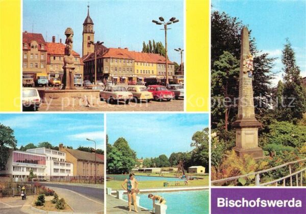 Bischofswerda Altmarkt Kreiskulturhaus Postsäule