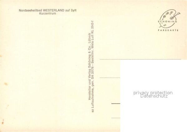 Westerland Sylt Fliegeraufnahme Kurzentrum – Bild 2