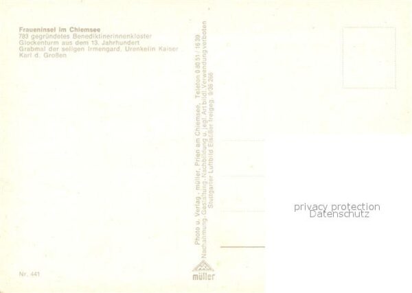 Fraueninsel Chiemsee Fliegeraufnahme Gstadt Kloster – Bild 2