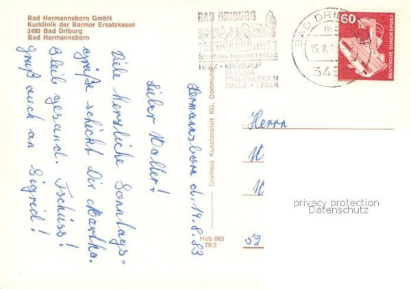 Bad Driburg Kurklinik der Barmer Ersatzkasse – Bild 2
