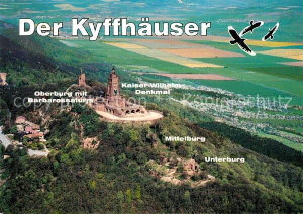Kyffhaeuser Fliegeraufnahme Kaiser-Wilhelm-Denkmal