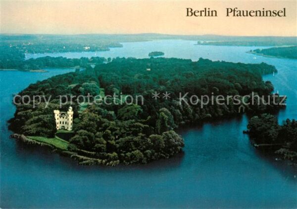 Pfaueninsel Berlin Fliegeraufnahme