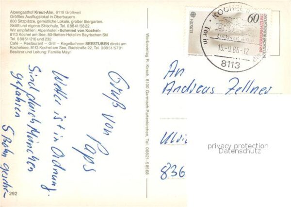 Grossweil Alpengasthof Kreut-Alm – Bild 2