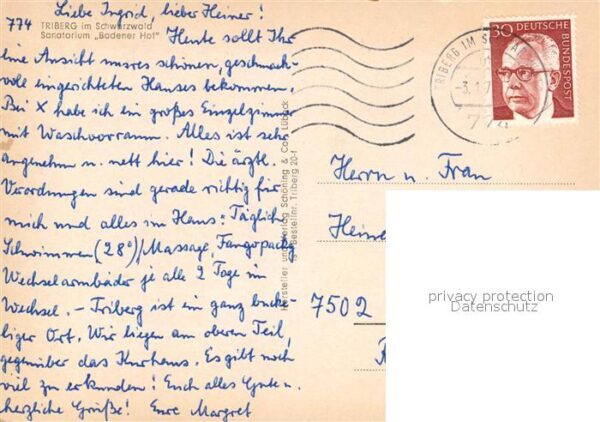 Triberg Schwarzwald Sanatorium Badener Hof – Bild 2