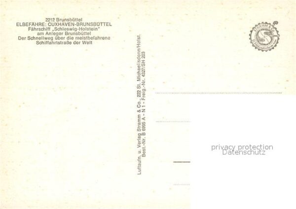 Brunsbuettel Elbefähre Fährschiff Schleswig-Holstein – Bild 2