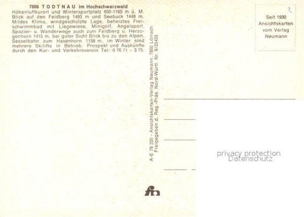 Todtnau Fliegeraufnahme – Bild 2