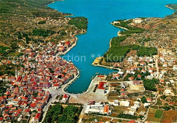 Stari Grad Hvar Croatia Fliegeraufnahme