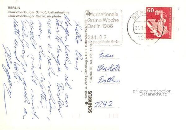 Berlin Charlottenburger Schloss Fliegeraufnahm – Bild 2
