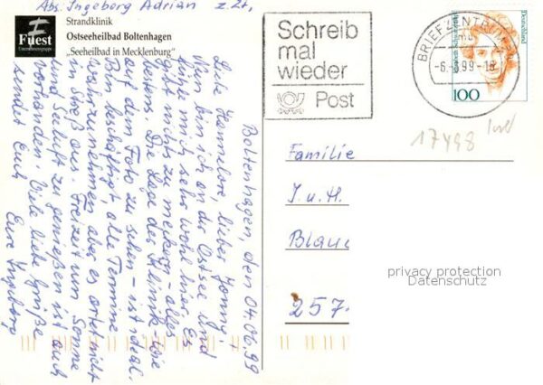 Boltenhagen Ostseebad Fliegeraufnahme – Bild 2