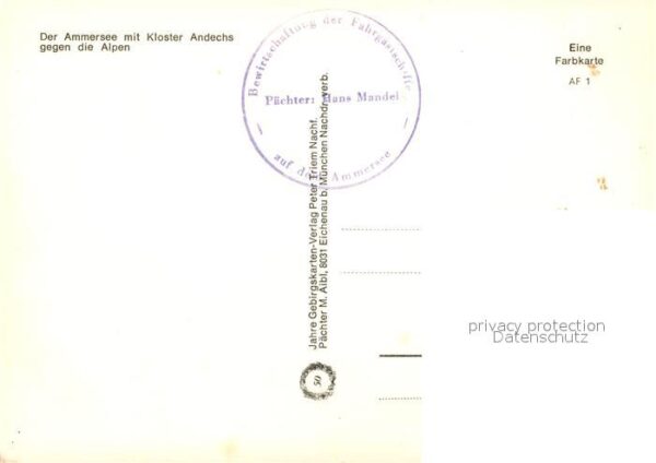 Ammersee Ortungskarte Klsoter Andechs Breitbrunn – Bild 2