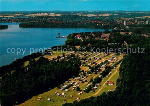 Ploen See Fliegeraufnahme Campingplatz Gut Ruhleb