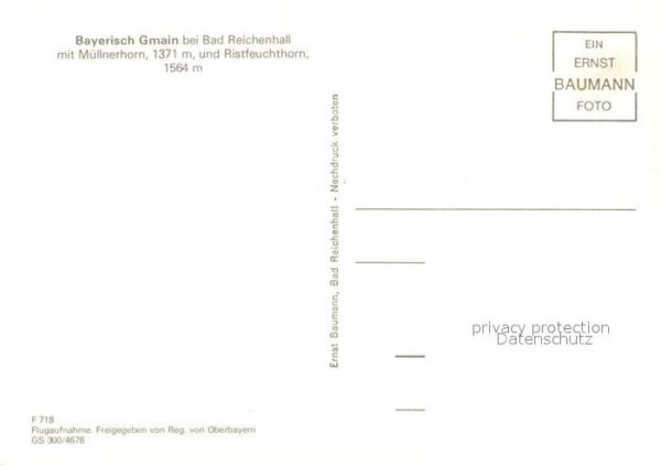 Bayerisch Gmain Fliegeraufnahme Müllnerhorn Ristfeuchth – Bild 2