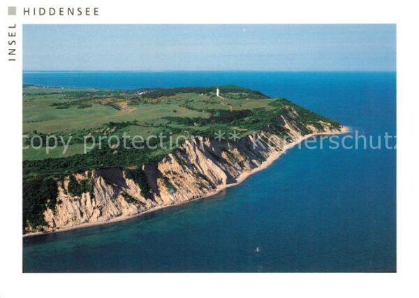 Insel Hiddensee Fliegeraufnahme Steilküste Dornbusch