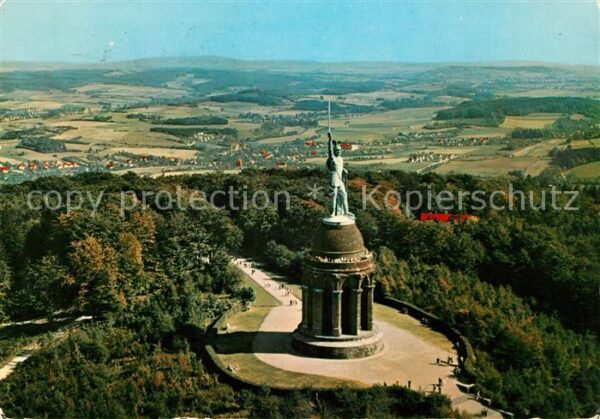 Hermannsdenkmal Fliegeraufnahme
