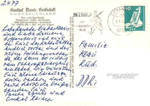 Schmallenberg Fliegeraufnahme Gasthof Droste Grafscha – Bild 2