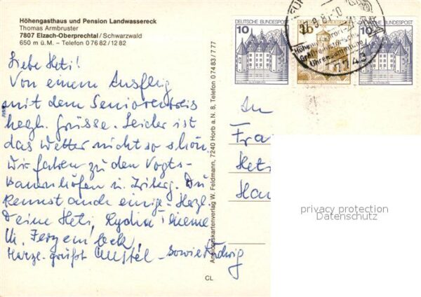 Oberprechtal Fliegeraufnahme Höhengasthaus Landwasse – Bild 2