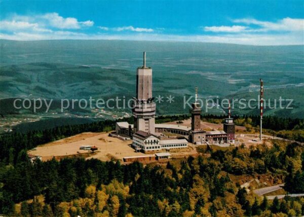 Feldberg Taunus Fernseh- UKW Fernmeldeturm Fliegeraufna