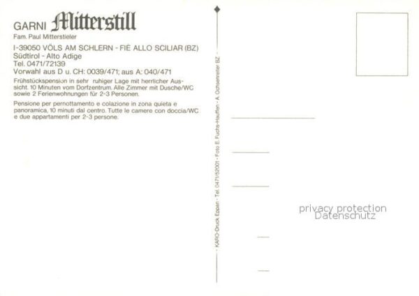 Voels Schlern Suedtirol Garni Mitterstill – Bild 2