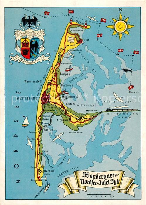 Sylt Wanderkarte
