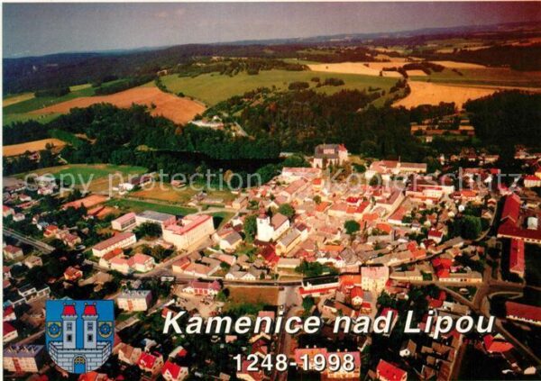 Kamenice nad Lipou Fliegeraufnahme
