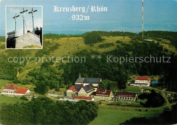 Kreuzberg Rhoen Fliegeraufnahme Franziskanerkloster