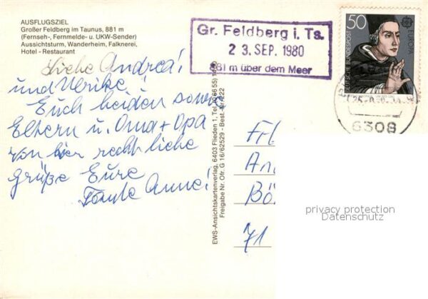 Grosser Feldberg Taunus Fliegeraufnahme Aussichtsturm Wanderhei – Bild 2