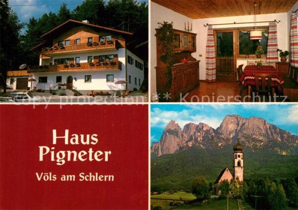 Voels Schlern Suedtirol Haus Pigneter Kirche