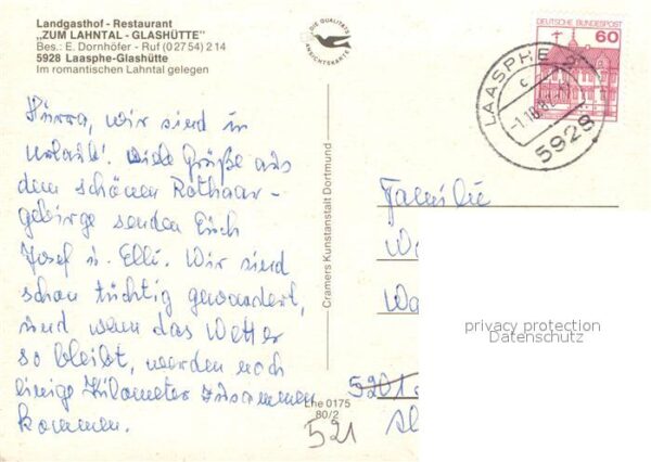 Laasphe Glashütte Zum Lahntal Landgasthof Resta – Bild 2