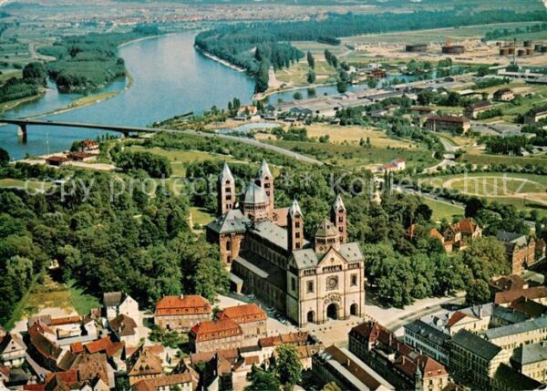 Speyer Rhein Fliegeraufnahme