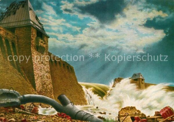 Moehnesee Sperrmauer Luftminen zerstört 1943