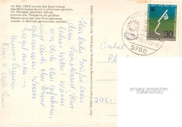 Moehnesee Sperrmauer Luftminen zerstört 1943 – Bild 2