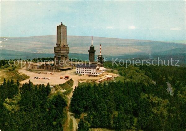 Grosser Feldberg Taunus Fliegeraufnahme Fernseh UKW Sender