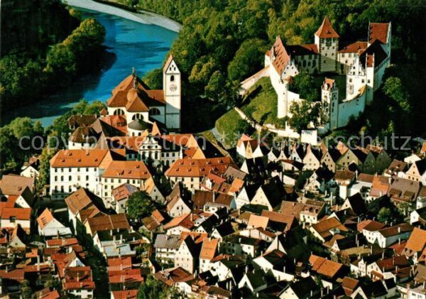 Fuessen Allgaeu Fliegeraufnahme Hohes Schloss Kloster S