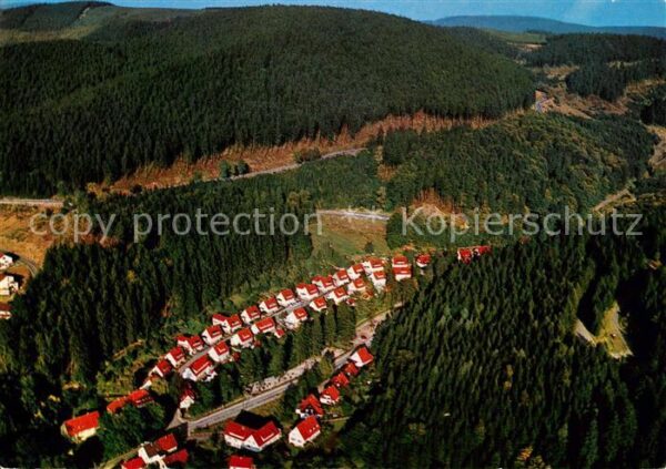 Grund Harz Bad Pfarrwiese Fliegeraufnahme