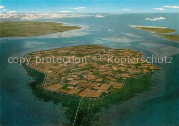 Nordstrand Fliegeraufnahme Hallig Nordstrandischmo