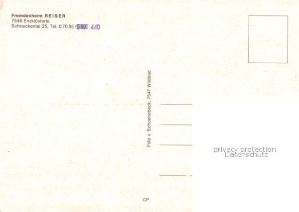 Enzkloesterle Fremdenheim Reiser – Bild 2