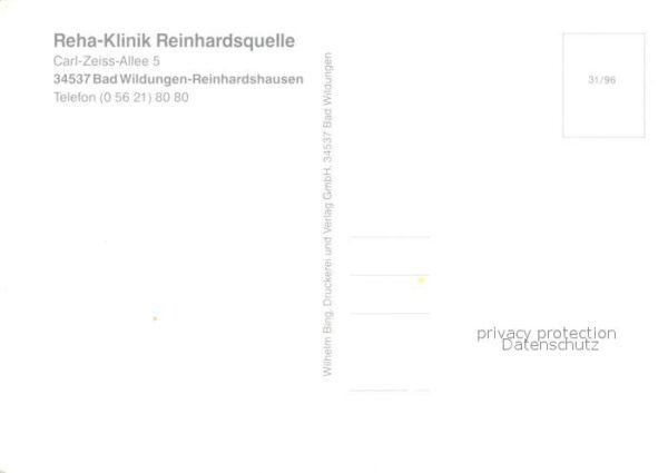 Wildungen Bad Reha Klinik Reinhardsquelle – Bild 2