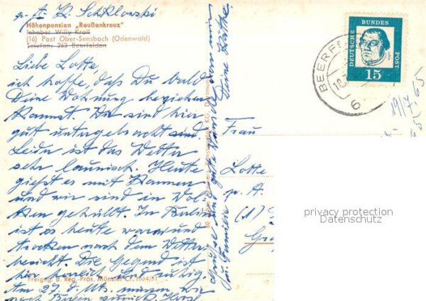 Obersensbach Fliegeraufnahme Pension Reußenkreuz – Bild 2