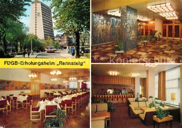 Oberhof Thueringen FDGB Erholungsheim Rennsteig