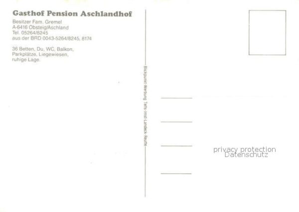 Obsteig Tirol Gasthof Pension Aschlandhof – Bild 2